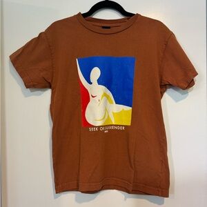 Obey Rust Brown Crewneck Tee